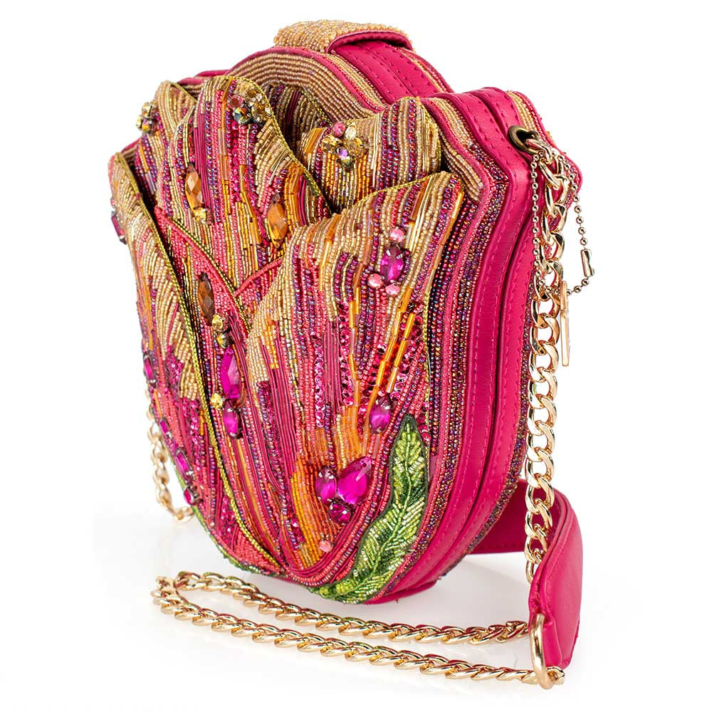 Treasured Tulip Handbag beaded - Crossbody 5