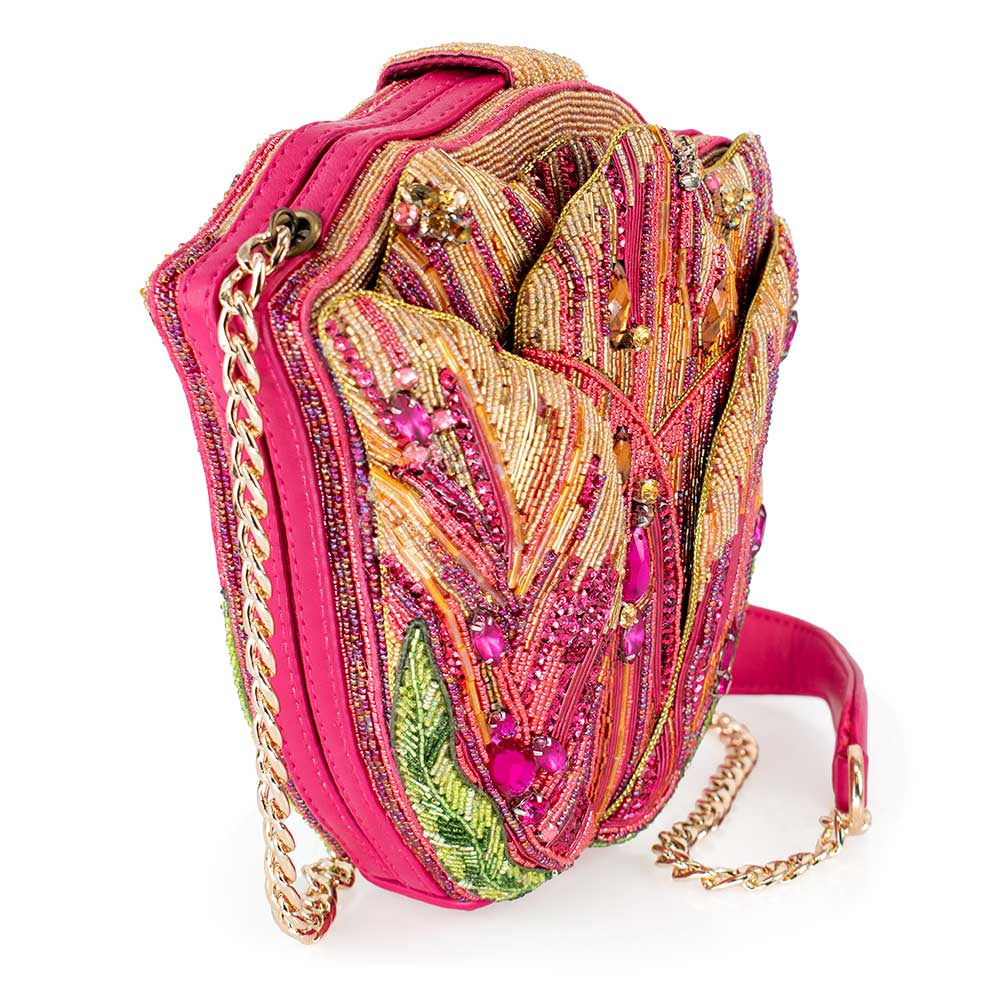 Treasured Tulip Handbag beaded - Crossbody 4