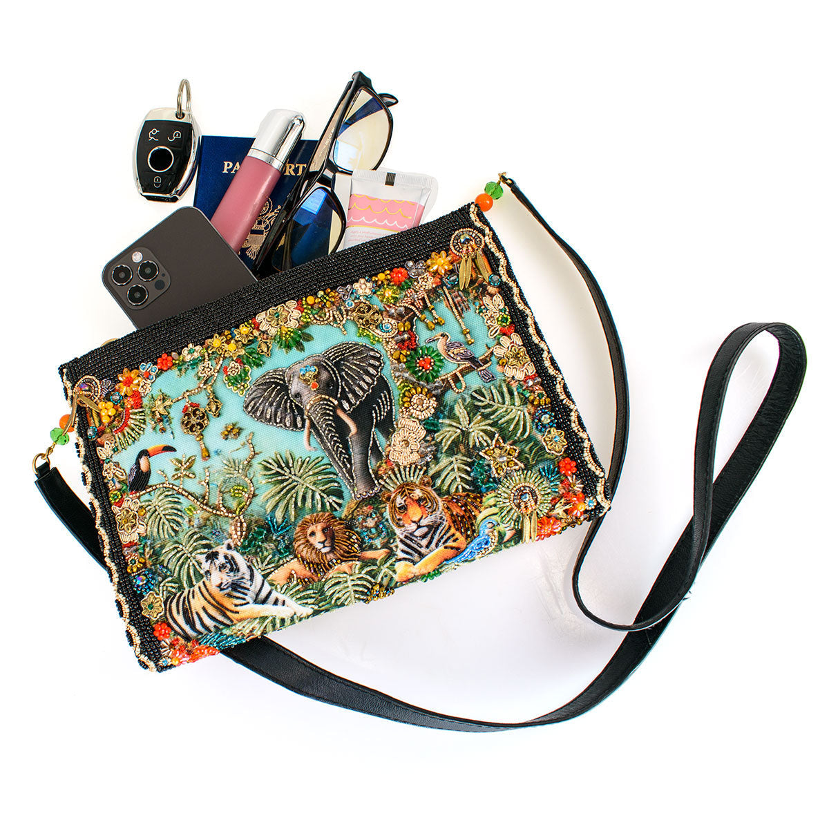 Wild Kingdom Crossbody Handbag beaded - 8