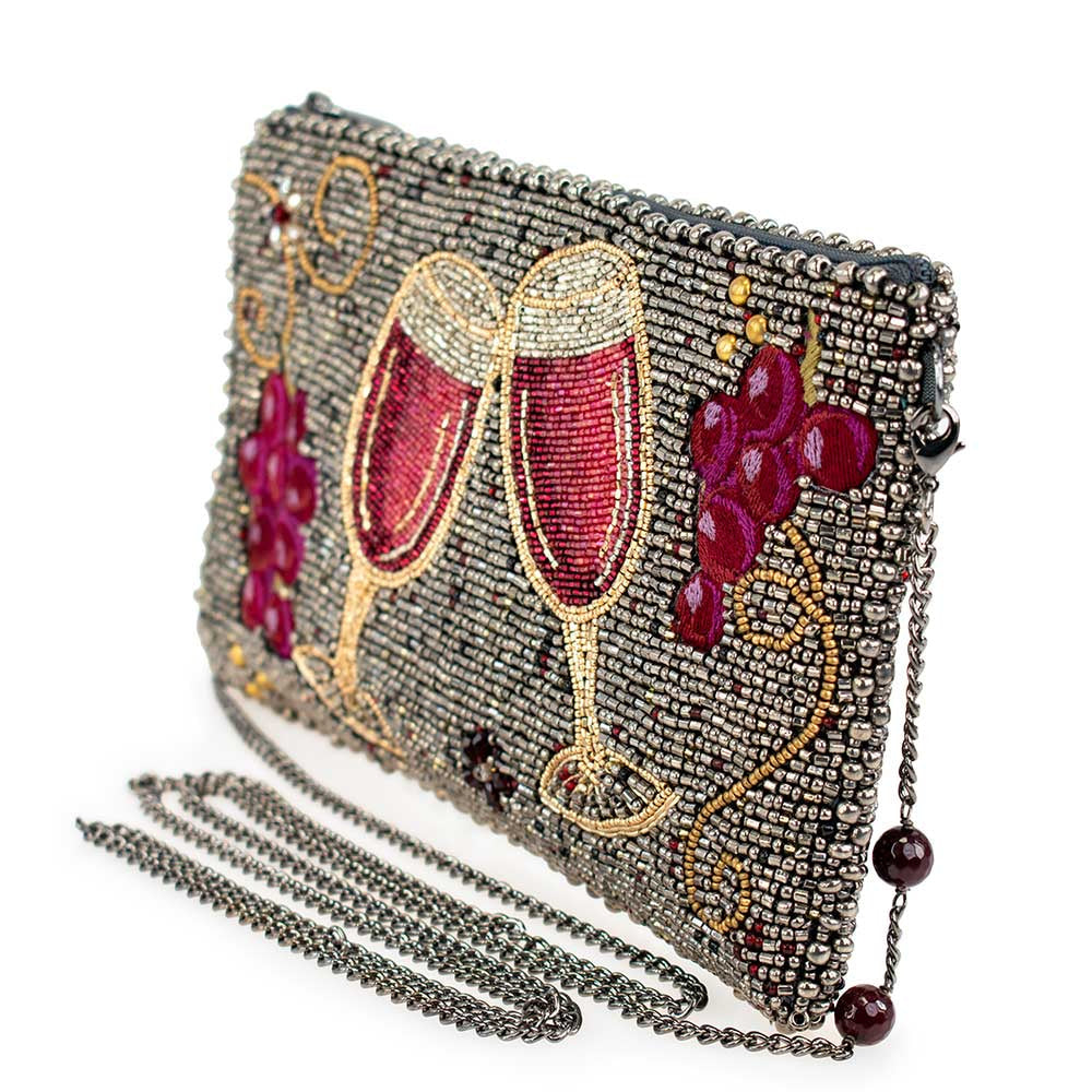 Wine Tasting Crossbody Phone Bag beaded - 4