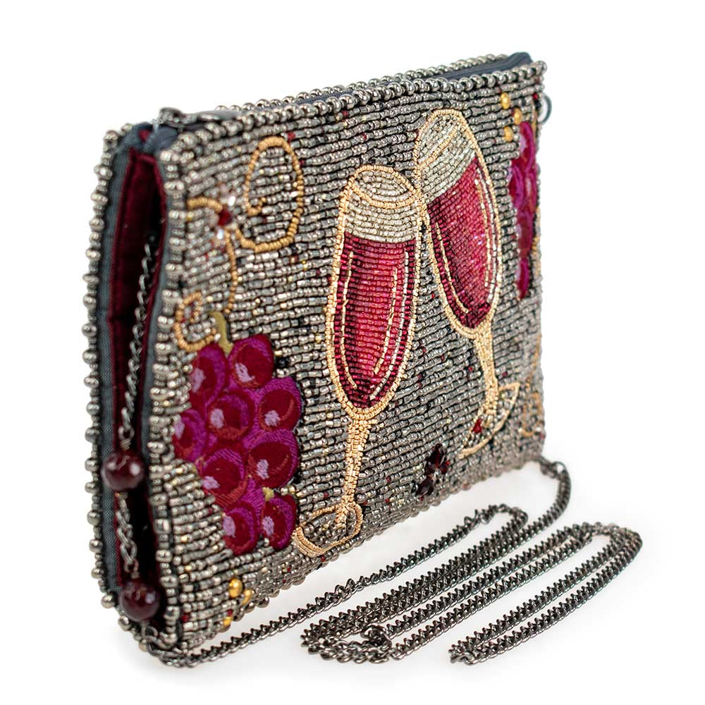 Wine Tasting Crossbody Phone Bag beaded - 3