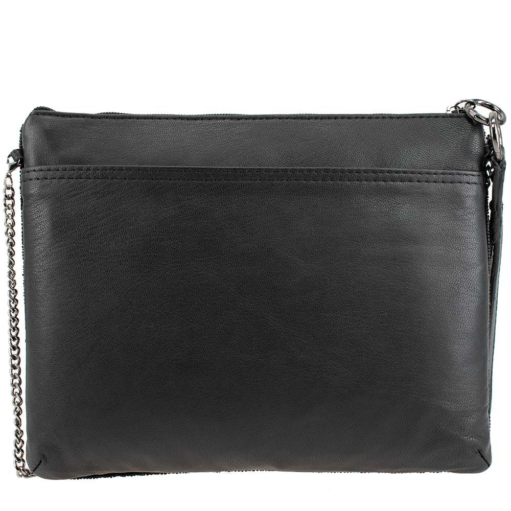 Rock leather crossbody bag