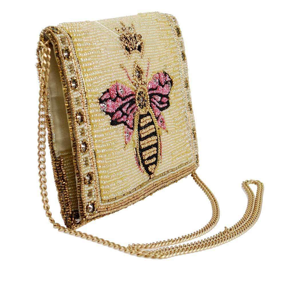 Gucci queen margaret bee Broadway Pearly Bee Shoulder Bag | eBay