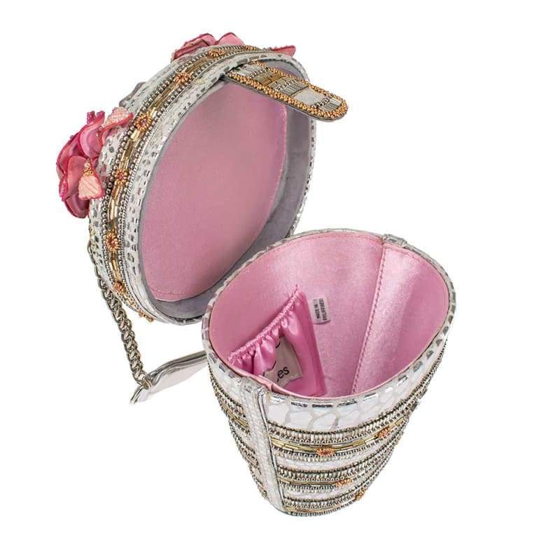 La Regale Shimmer Ring Handle Bag at Von Maur