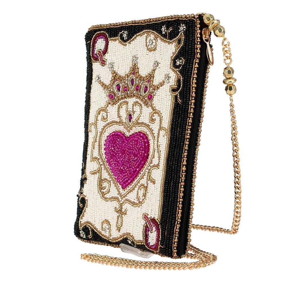 Queen of Hearts Playing Card Crossbody Phone Bag - Mary Frances