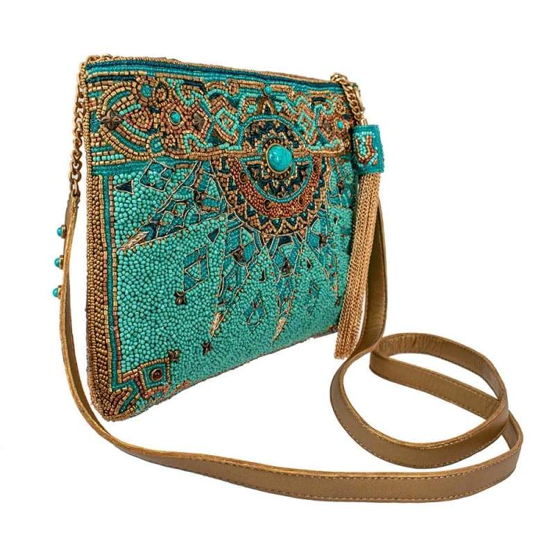Turquoise Crossbody Purse Small Leather Handbag Night Out 
